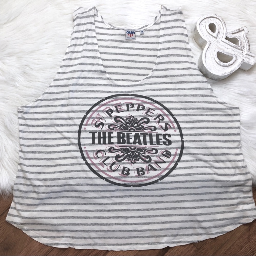 Junk Food SGT. Peppers The Beatles Band Graphic